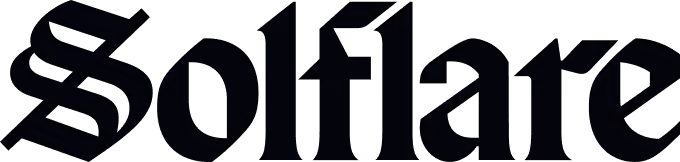 Solflare logo in black with transparent background