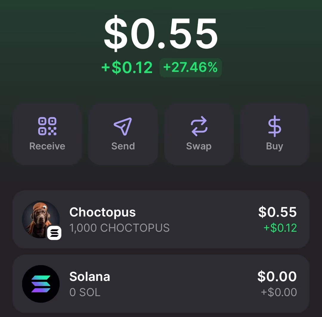 Phantom wallet screenshot